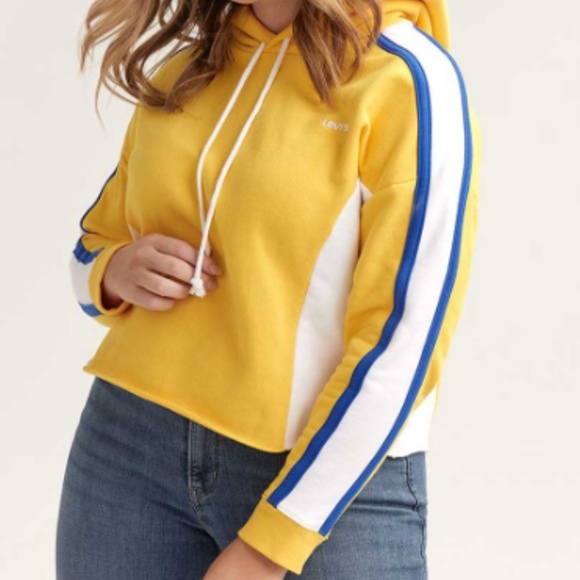 yellow levis hoodie